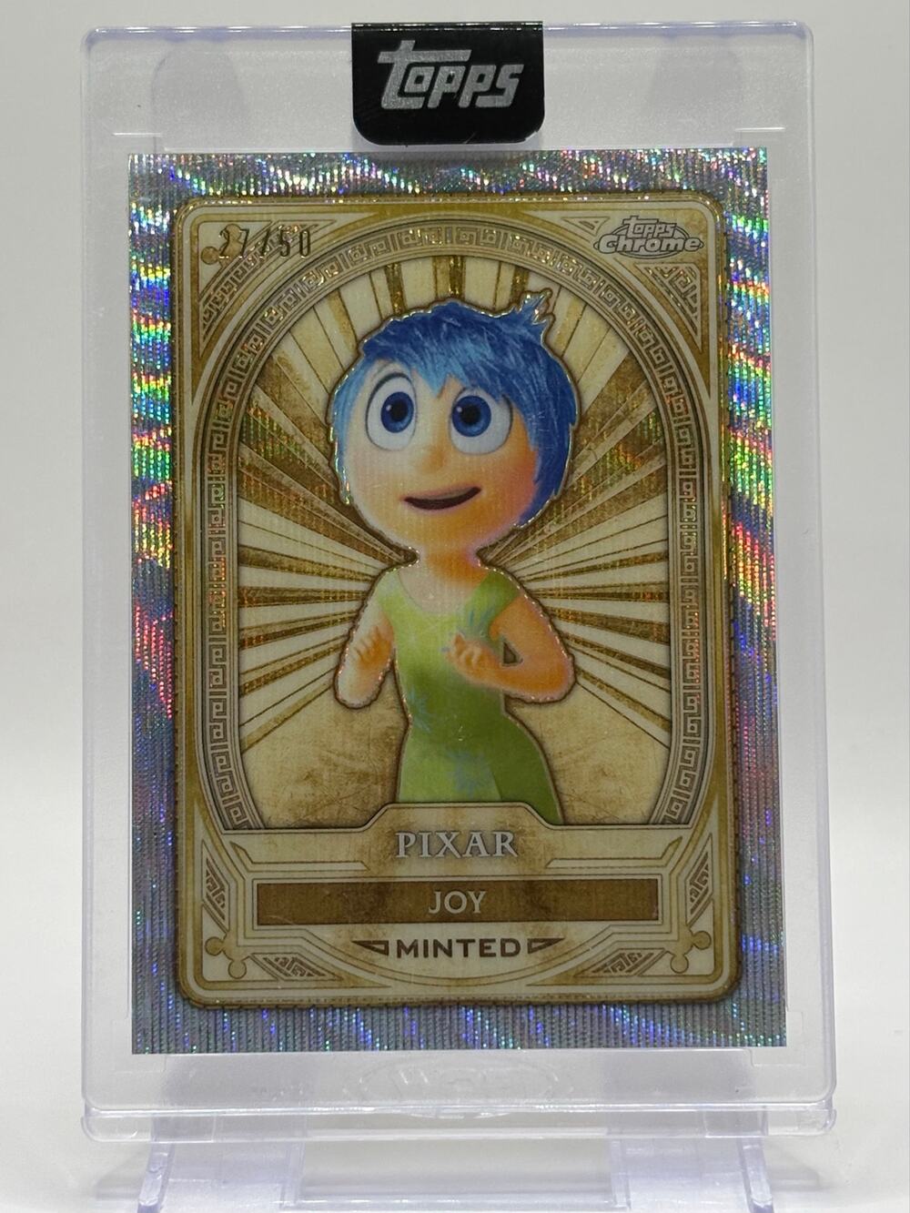 2025 Topps Chrome Disney Mint Joy Minted Wave Refactor 27/50 SP Pixar Inside Out